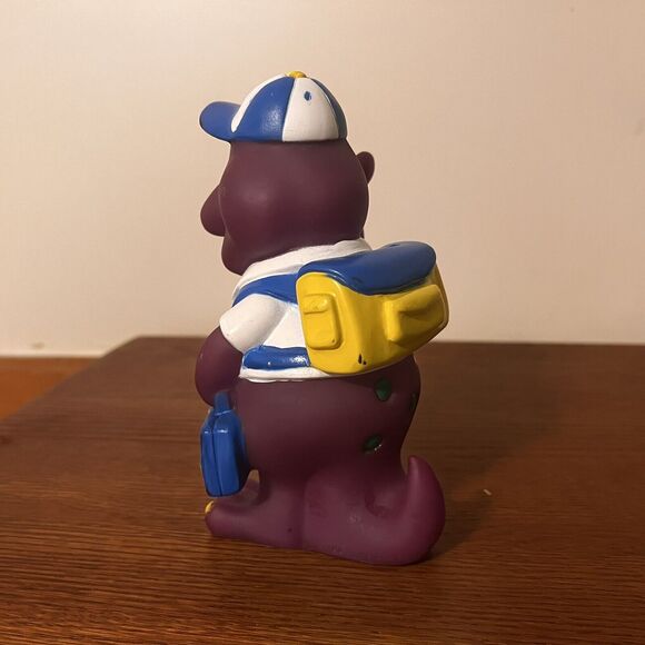 Vintage Barney Purple Dinosaur Coin Piggy Bank Back to School 1992 Lyons Group - Picture 2 of 6